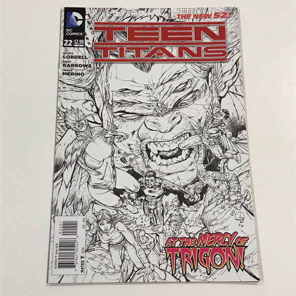 Teen Titans (New 52) 12 inked sketch variant - DC Comics - Joels Comics
