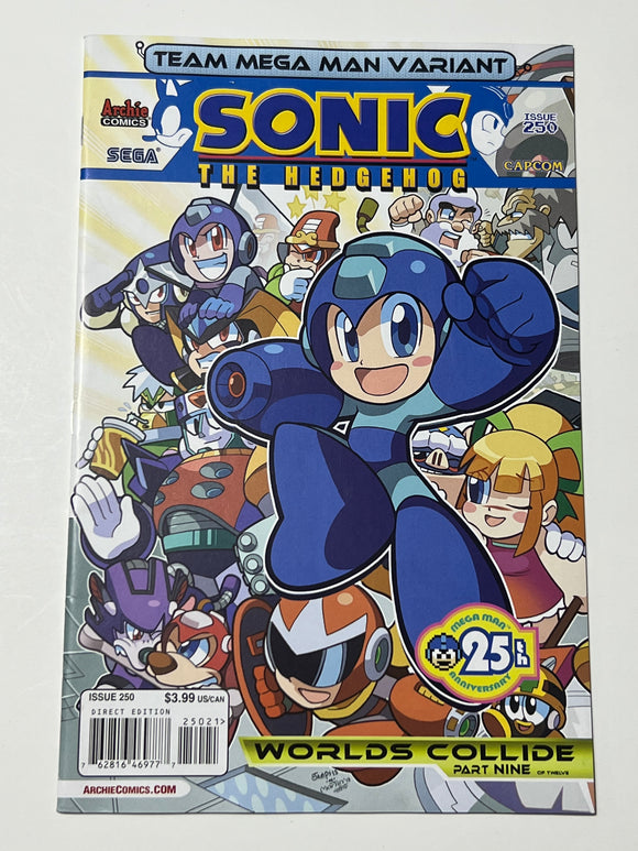 Sonic the Hedgehog (Archie) 250 Team Mega Man variant