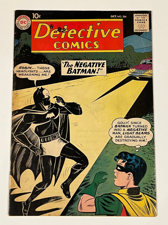 Detective Comics 284 - Negative Batman! - Oct 1960