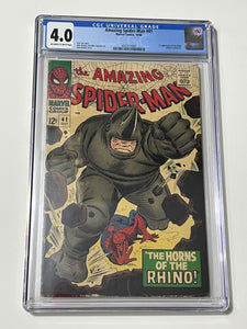 Amazing Spider-Man 41 CGC 4.0 - 1st Rhino