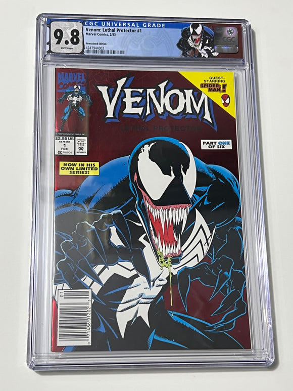 Venom Lethal Protector 1 Newsstand CGC 9.8