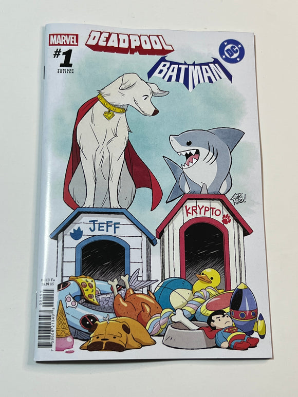 Deadpool Batman 1 Krypto/Jeff the Landshark variant NM