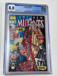 New Mutants 98 CGC 8.0 - 1st Deadpool