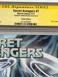 Secret Avengers #7 1:15 Mark Brooks Tron Variant CGC 9.4 SS 2011