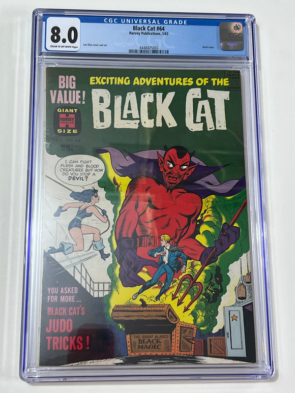 Black Cat 64 CGC 8.0 - Devil cover