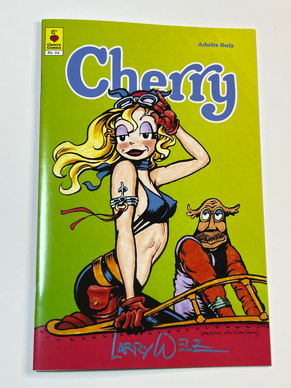Cherry Poptart 24 Larry Welz Dave Stevens homage variant SIGNED!! - 250 Print run - NM