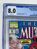 New Mutants 98 CGC 8.0 - 1st Deadpool