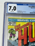 Incredible Hulk 180 CGC 7.0 - 1st Cameo Wolverine