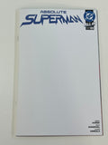 Absolute Superman 1 blank sketch cover