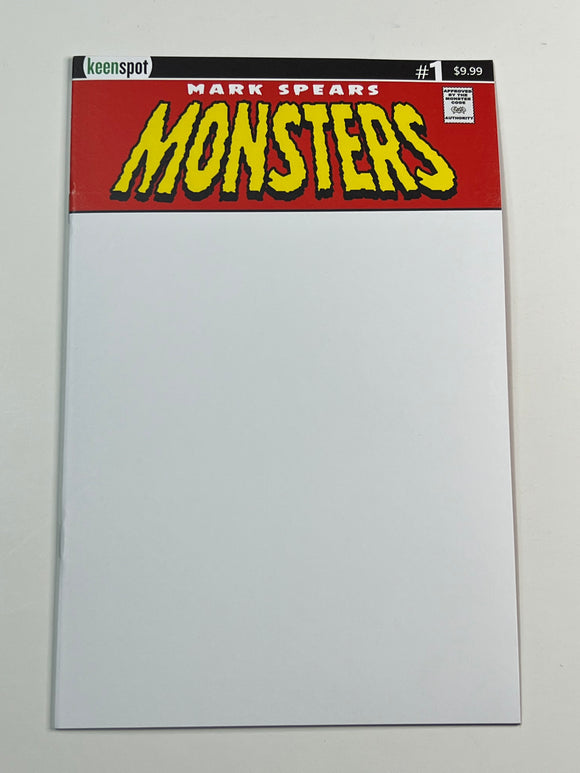 Mark Spears Monsters 1 blank sketch cover - limited to 500 copies