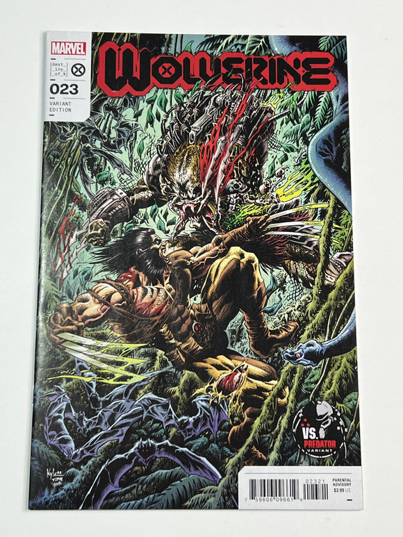 Wolverine 23 (2022) - Kyle Hotz Predator variant NM