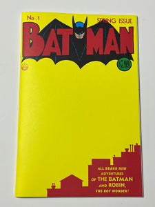 Batman 1 Facsimile sketch cover