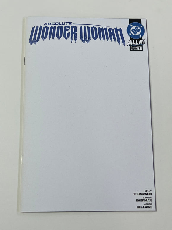 Absolute Wonder Woman 1 blank sketch cover