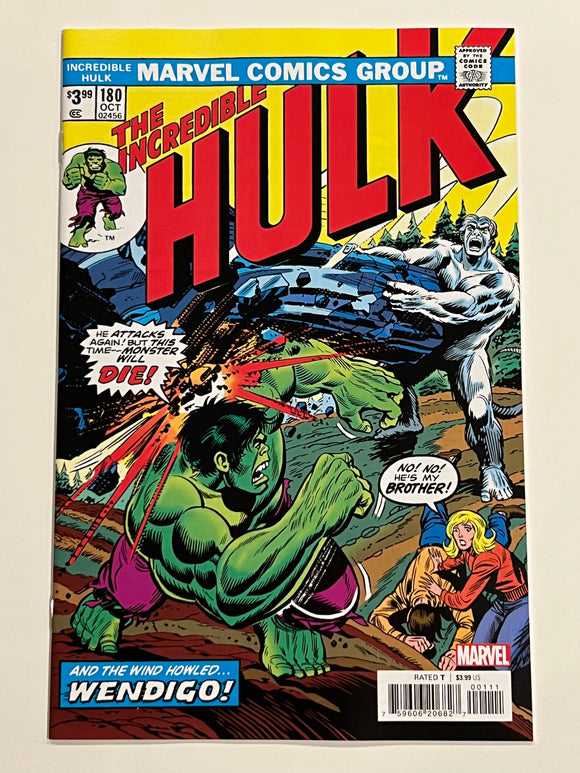 Incredible Hulk 180 Facsimile - 1st Wolverine