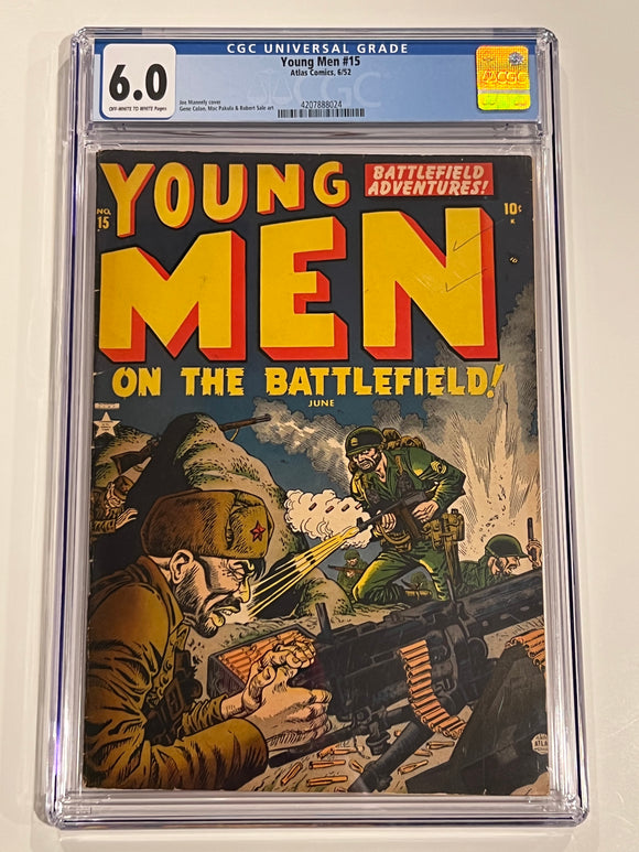 Young Men 15 CGC 6.0 - Atlas Comics