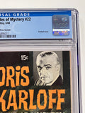 Boris Karloff Tales of Mystery 22 15 cent variant CGC 7.5 - Only graded copy!!