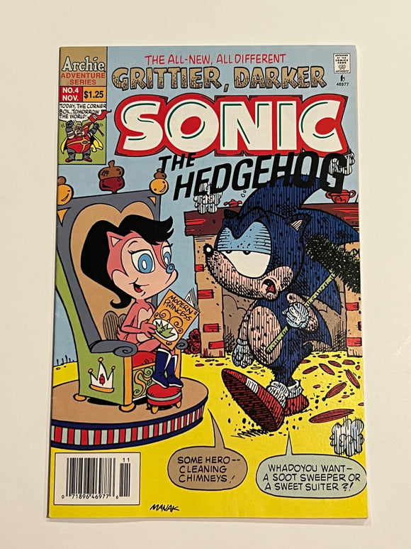 Sonic the Hedgehog 4 - Archie Comics - Newsstand copy!