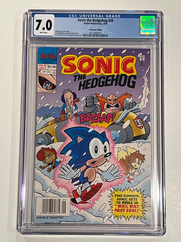 Sonic the Hedgehog 26 Newsstand CGC 7.0 - Archie Comics