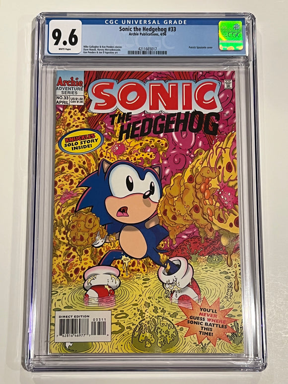 Sonic the Hedgehog (Archie) 33 CGC 9.6 Apr 1996