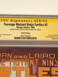 Teenage Mutant Ninja Turtles 2 (3rd print) CGC 9.0 signed & sketched by Kevin Eastman - Mirage Comics