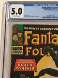 Fantastic Four 52 CGC 5.0 - 1st Black Panther