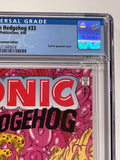 Sonic the Hedgehog (Archie) 33 Newsstand CGC 9.2 Apr 1996