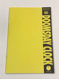 Doomsday Clock 12 Yellow Blank variant - DC Comics - Joels Comics