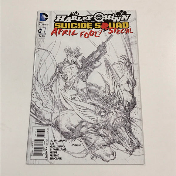 Harley Quinn & the Suicide Squad April Fool’s Special 1 1:50 Jim Lee sketch variant - DC Comics