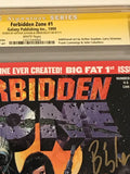 Forbidden Zone 1 CGC 9.8 signed by Arthur Suydam & Simon Bisley - Galaxy Publishing