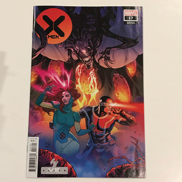 X-Men 17 (2019) Marvel Vs Alien variant by Russell Dauterman - Marvel Comics