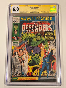 Marvel Feature 1 CGC 6.0 - signed by Roy Thomas - 1st Defenders