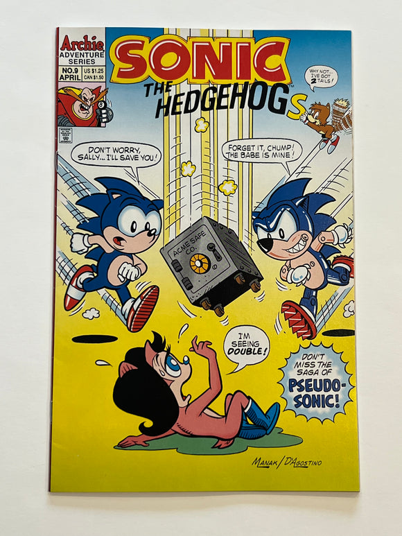 Sonic the Hedgehog 9 - Archie Comics - 1st Pseudo-Sonic