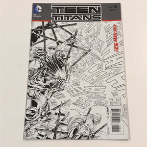 Teen Titans (New 52) 16 1:25 wraparound inked variant - DC Comics - Joels Comics