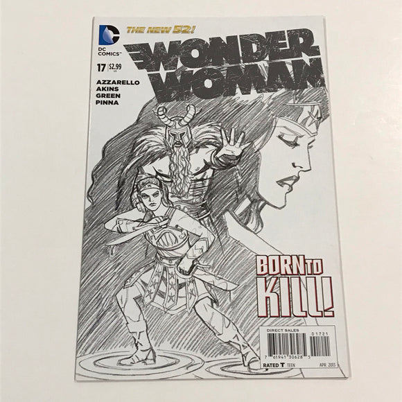 Wonder Woman (New 52) 17 sketch variant - DC Comics - Joels Comics