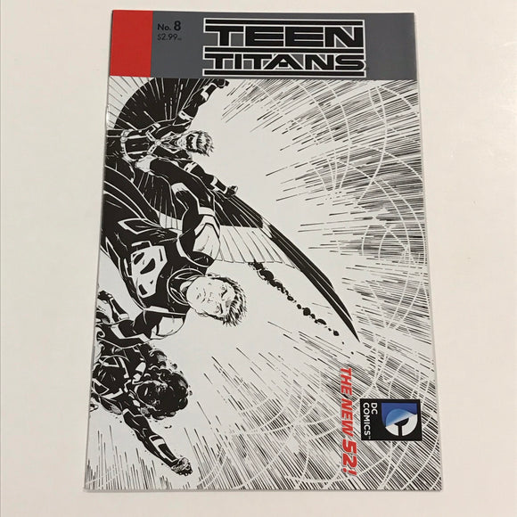 Teen Titans (New 52) 8 1:25 wraparound inked variant - DC Comics - Joels Comics