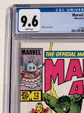 Marvel Age 12 CGC 9.6 - Spider-Man's black costume concept art
