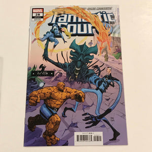 Fantastic Four 28 (2018) Marvel Vs Alien variant by Joshua Cassara - Marvel Comics