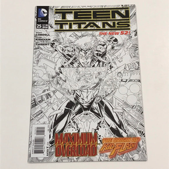 Teen Titans (New 52) 25 inked sketch variant - DC Comics - Joels Comics
