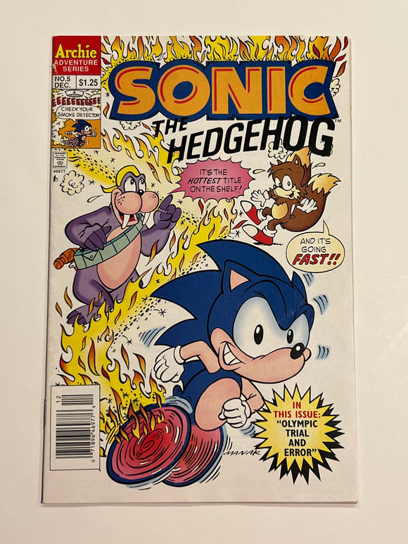 Sonic the Hedgehog 5 - Archie Comics - Newsstand copy