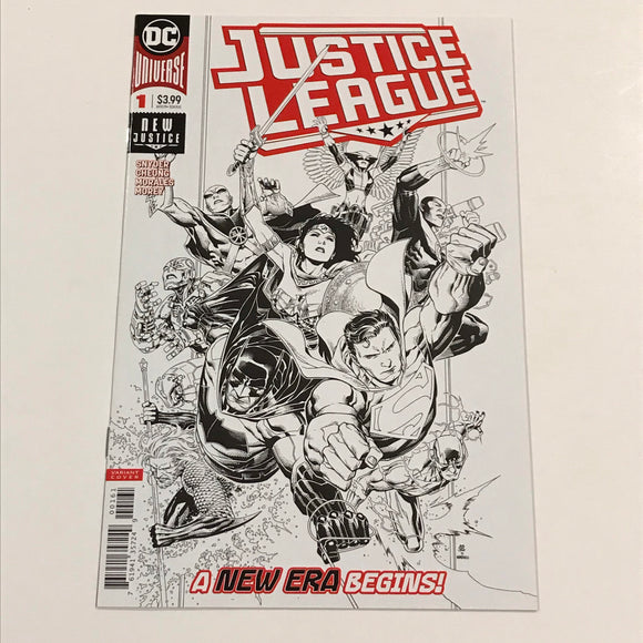 Justice League 1 1:100 JIM CHEUNG Inks Sketch Cover DC comics - Joels Comics