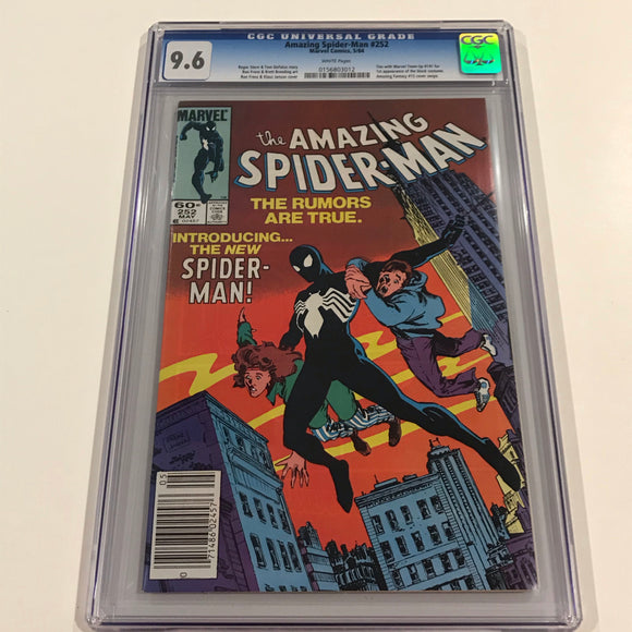 Amazing Spider-Man 252 Newsstand CGC 9.6 - 1st black costume - Marvel Comics