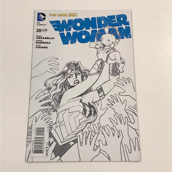 Wonder Woman (New 52) 20 sketch variant - DC Comics - Joels Comics