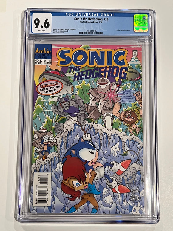 Sonic the Hedgehog (Archie) 32 CGC 9.6 Mar 1996