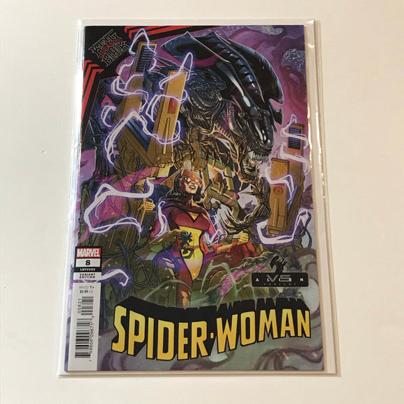 Spider-Woman (2020) 8 Marvel Vs Alien Javi Garron variant - Marvel Comics - Joels Comics