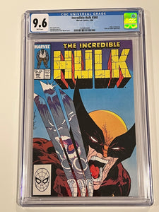 Incredible Hulk 340 CGC 9.6 - Vs. Wolverine - McFarlane